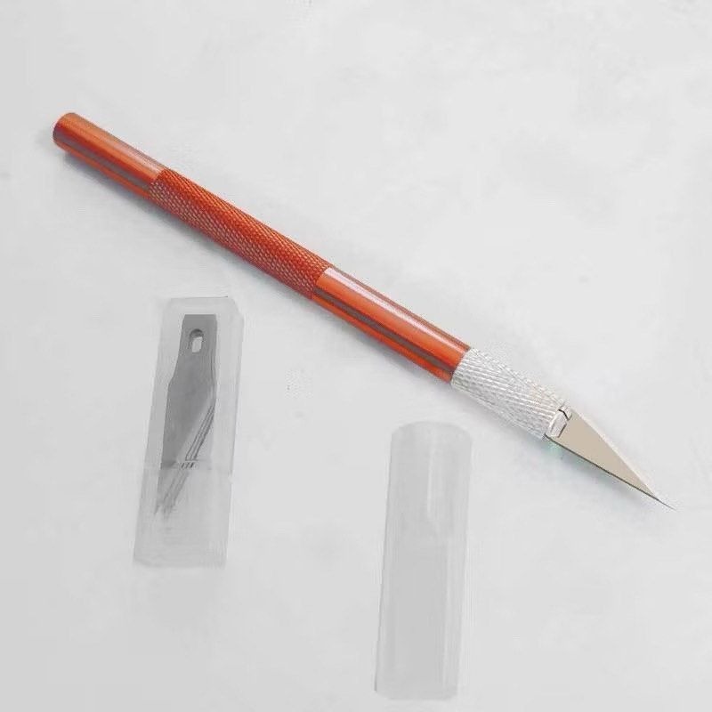 鋁合金防滑雕刻刀,DIY切割雕塑筆刀,木工美工刀切割刀具,園藝多肉植物砍頭刀嫁接刀-細節圖5