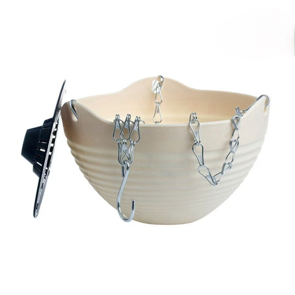 典雅吊掛花盆,園藝懸掛多肉種植花器,庭院加厚裝飾花籃-細節圖5