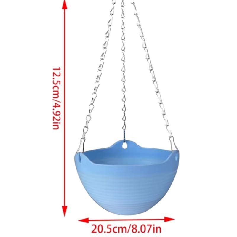 典雅吊掛花盆,園藝懸掛多肉種植花器,庭院加厚裝飾花籃-細節圖8