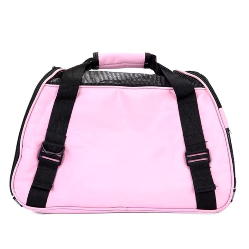 四面透氣網格外出攜帶寵物包,折疊小型動物貓狗外出旅行袋,小動物手提包,外出籠寵物背包-細節圖3