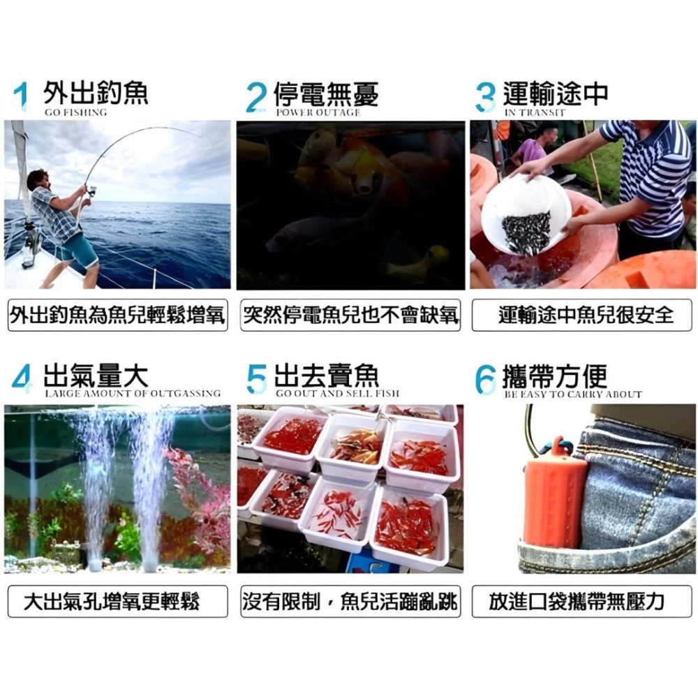 靜音USB增氧泵,釣魚水族微型氣泵,魚缸氧氣汞,外出垂釣便攜氣汞-細節圖2
