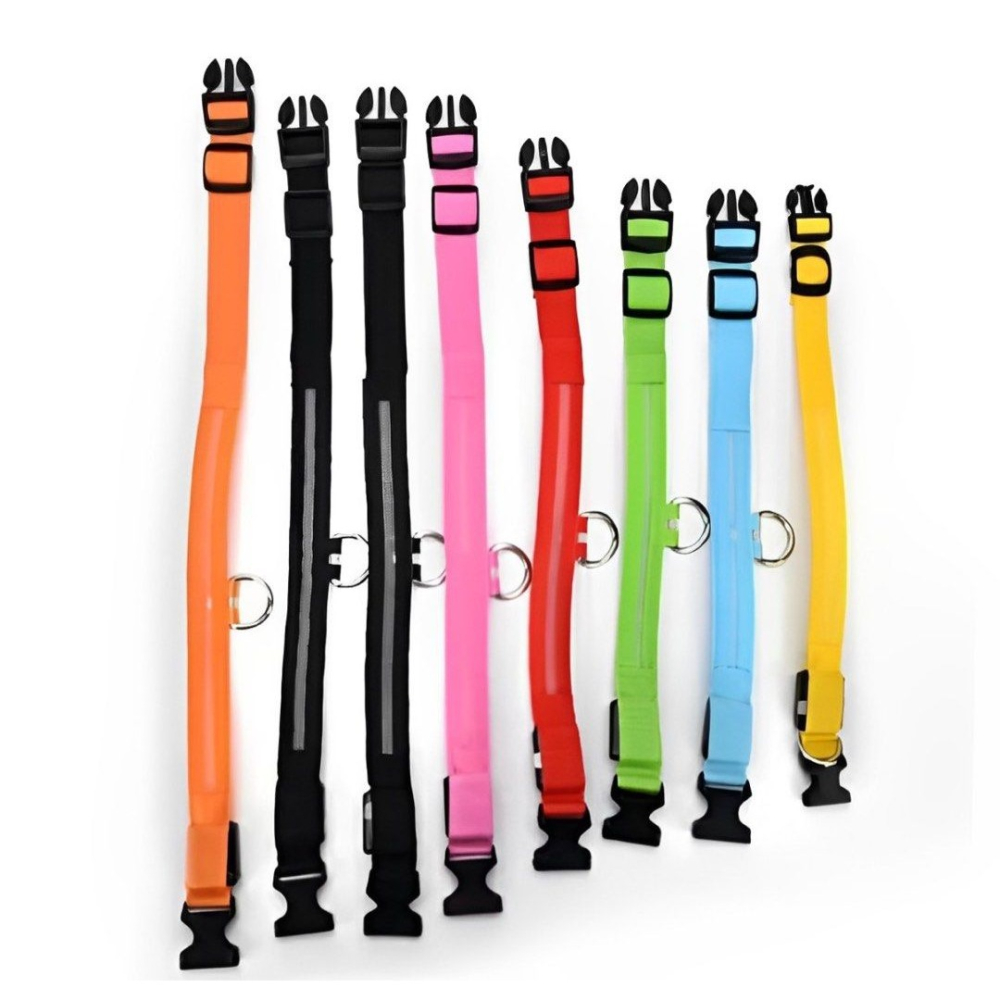 LED發光寵物項圈,夜間散步安全遛狗項圈,發亮狗狗牽繩項圈-細節圖10