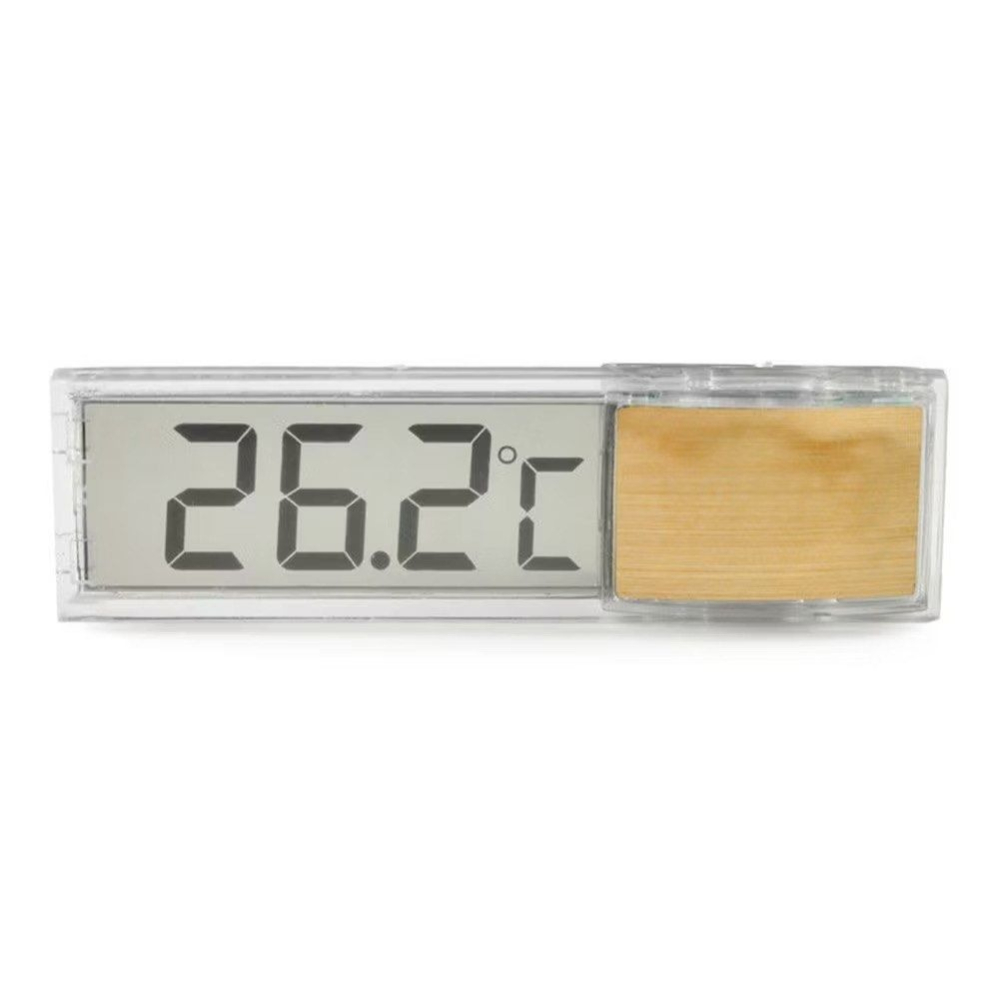 3D透視水晶玻璃電子溫度計,時尚水族箱液晶顯示溫度計,透明魚缸溫度計-細節圖6