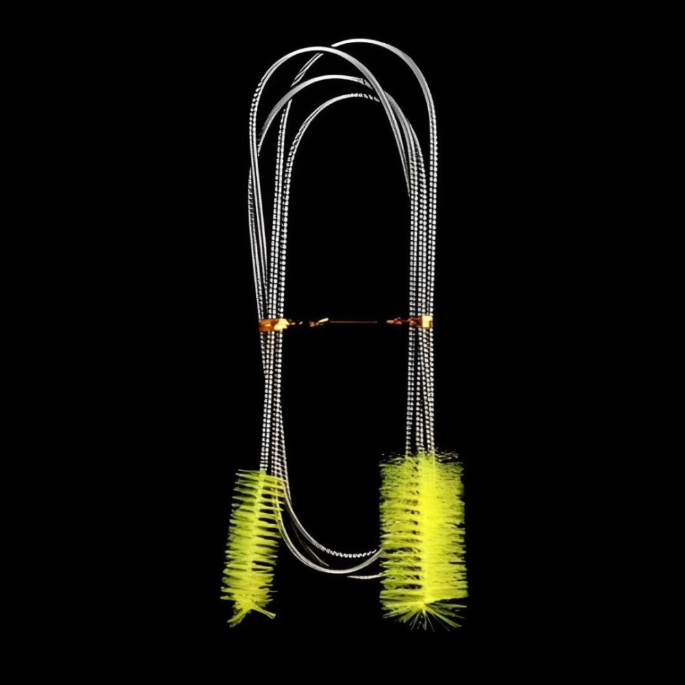 水族箱水管清潔刷,不銹鋼彈簧彎曲魚缸雙頭刷,過濾汞進水清潔工具,水管縫隙刷,155cm-細節圖4