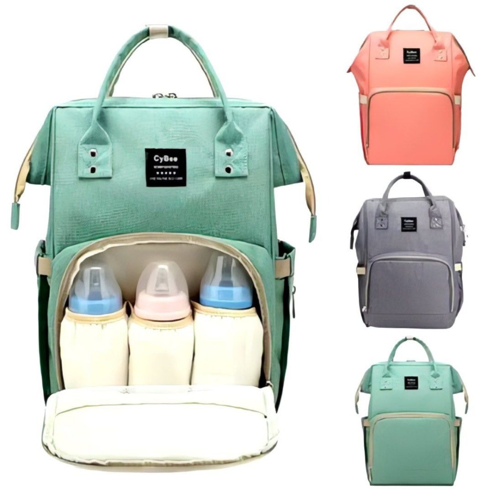 防水大容量外出媽媽包,多功能手提奶瓶母嬰包,戶外旅行尿布袋,嬰幼兒用品收納雙肩包-細節圖2