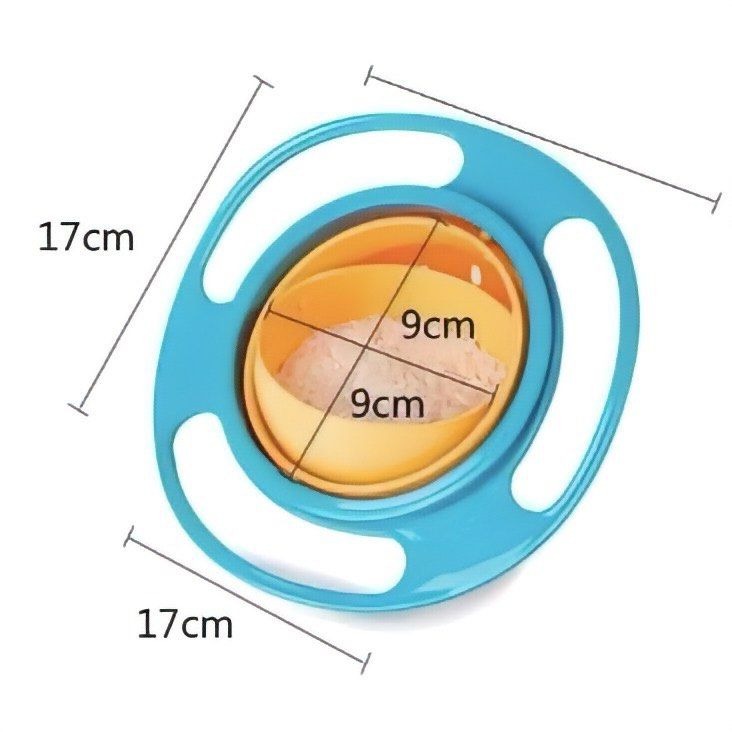 嬰幼兒吃飯訓練碗,兒童360度旋轉平衡碗,神奇飛碟碗,陀螺嬰兒碗,防燙防摔輔食碗-細節圖4