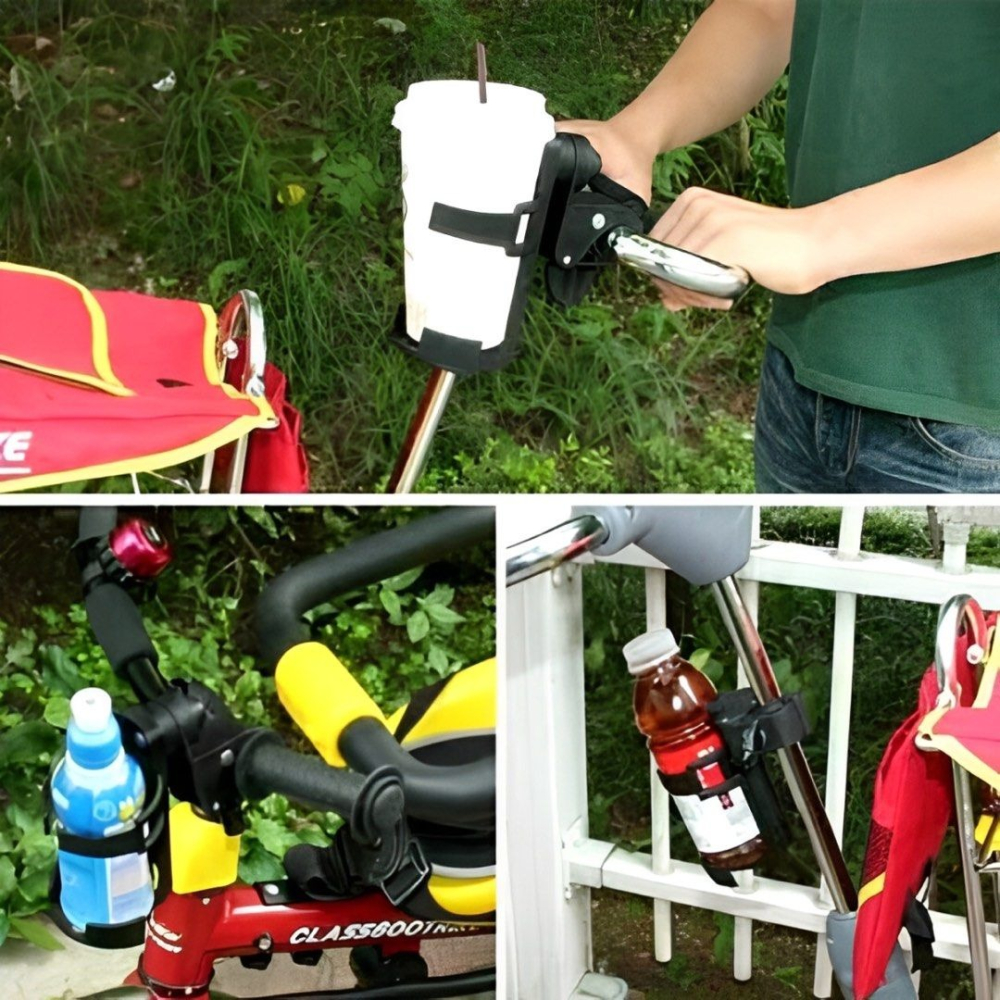 夾式嬰兒推車奶瓶架,手推車水杯架,嬰兒車飲料置物架,自行車杯架,輪椅水瓶架-細節圖2