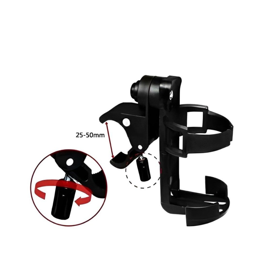 夾式嬰兒推車奶瓶架,手推車水杯架,嬰兒車飲料置物架,自行車杯架,輪椅水瓶架-細節圖4