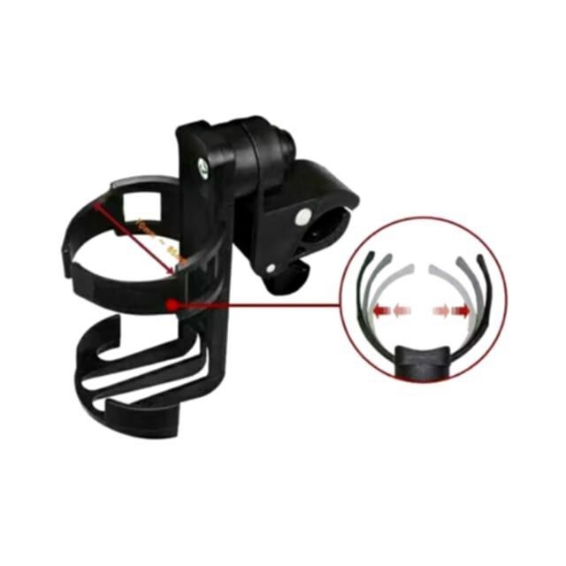 夾式嬰兒推車奶瓶架,手推車水杯架,嬰兒車飲料置物架,自行車杯架,輪椅水瓶架-細節圖5