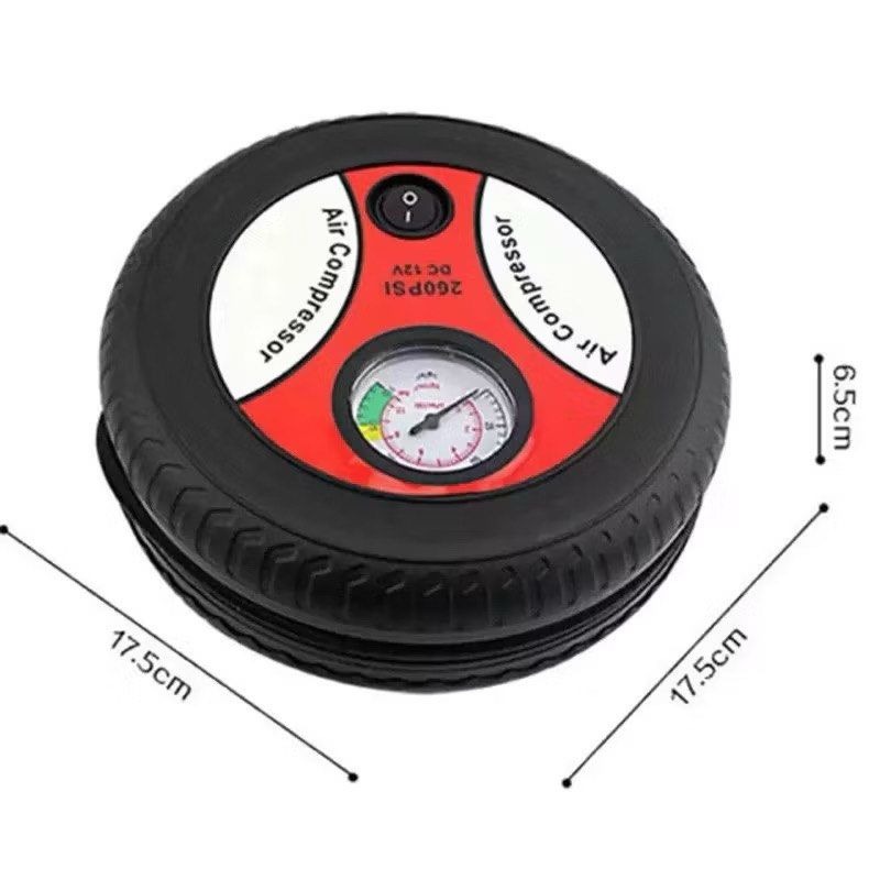 汽車用輪胎造型充氣泵,12V迷你車載電動打氣泵,多功能輪胎打氣筒,電動打氣機-細節圖8