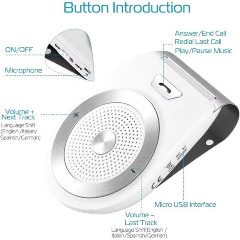 車載無線藍牙喇叭,汽車免提通話音樂播放器,車用立體聲音樂播放器-細節圖2