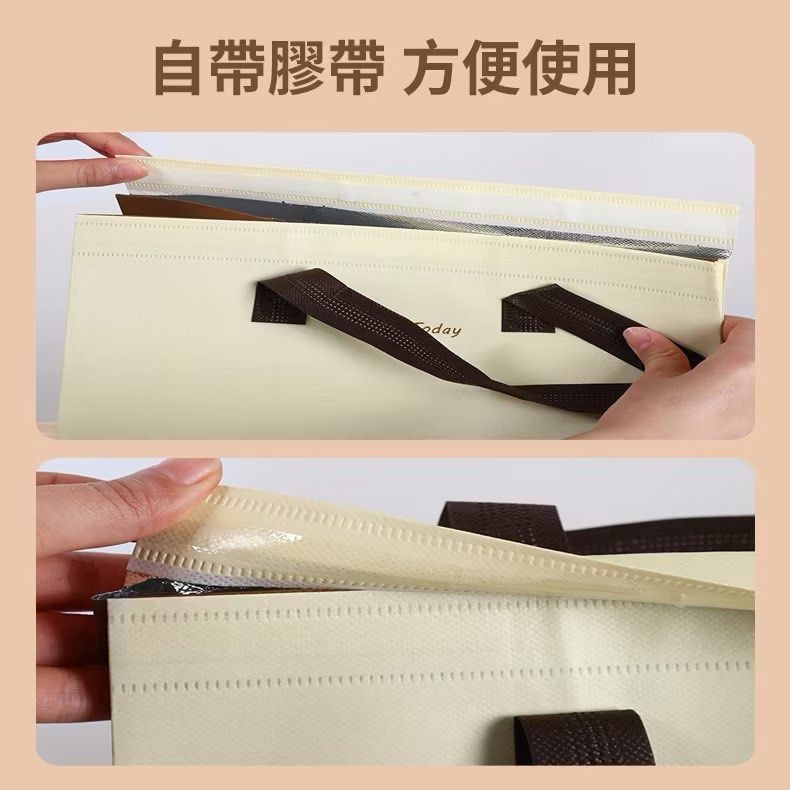 10入鋁箔外帶保溫袋,可愛小熊保溫保冷手提袋,防水抗壓三層加厚保鮮袋,送禮禮物包裝袋-細節圖4