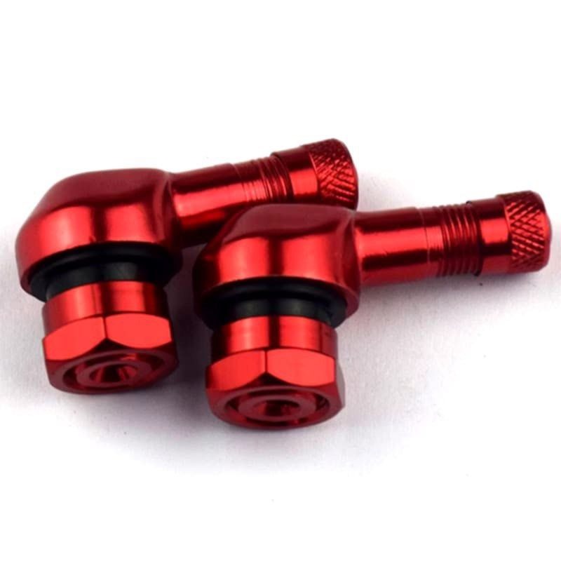 一對摩托車90 度角鋁合金氣門嘴,機車改裝車輪輪胎防漏氣嘴-細節圖9