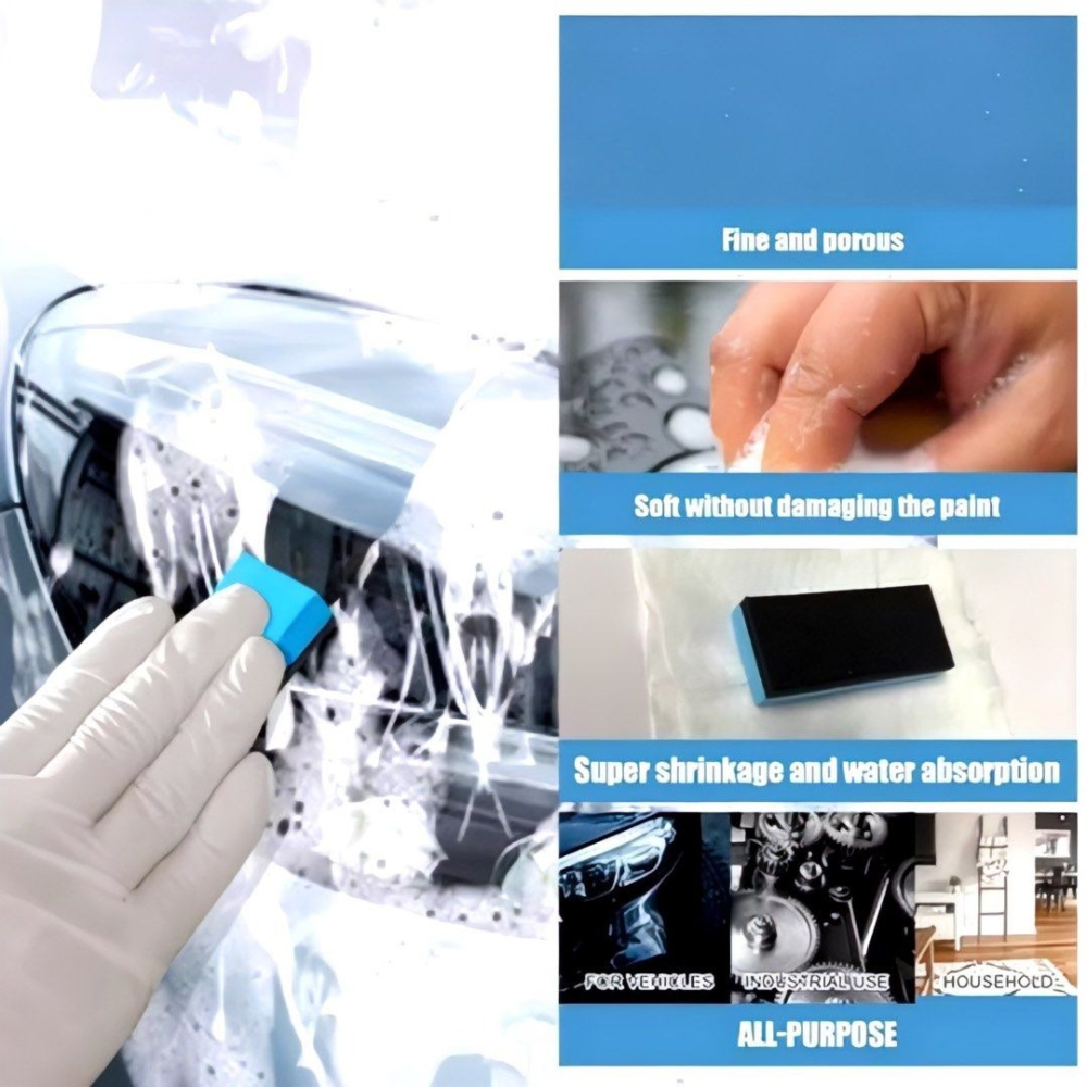 10入汽車鍍膜打蠟海綿,汽車美容清潔洗車海綿,車用鍍膜海綿塗抹墊-細節圖2