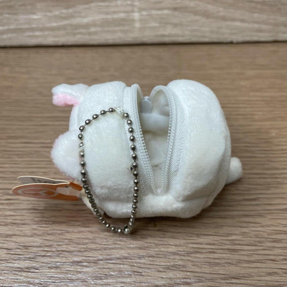 可愛小動物小物收納毛絨鑰匙圈,背包裝飾收納包吊飾-細節圖2