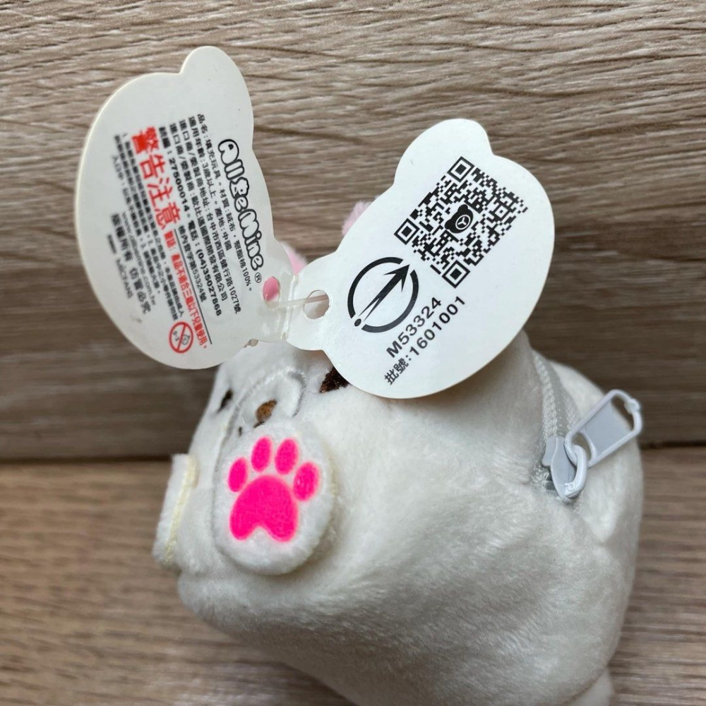 可愛小動物小物收納毛絨鑰匙圈,背包裝飾收納包吊飾-細節圖3