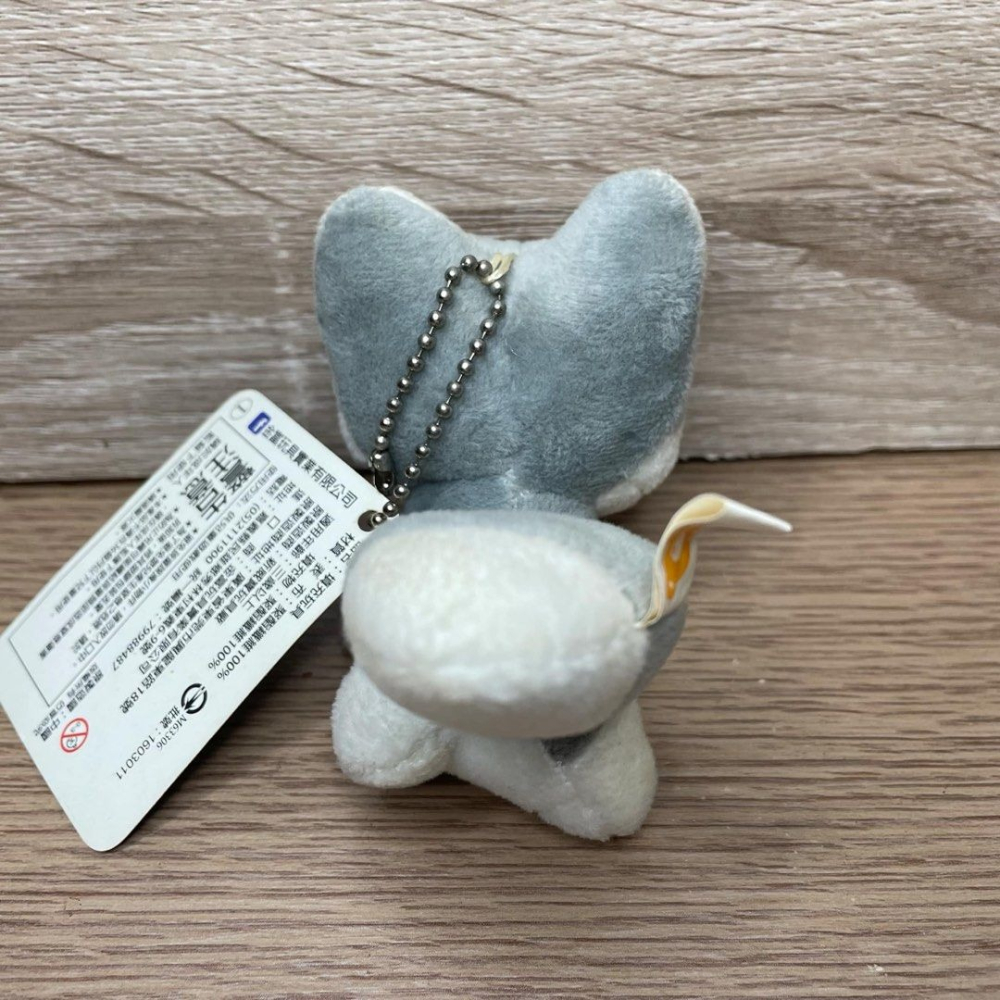 可愛坐姿哈士奇絨毛娃娃包包吊飾,哈士奇娃娃毛絨玩偶,可愛狗狗鑰匙圈-細節圖4