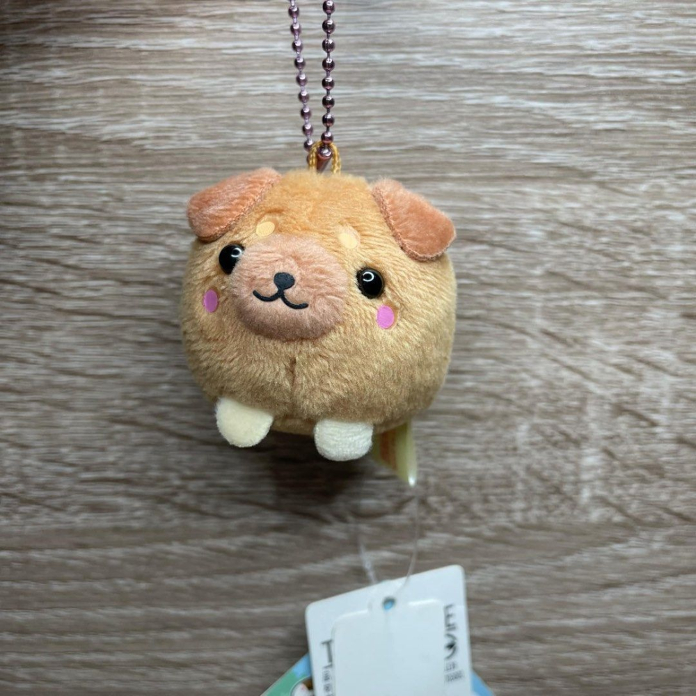 可愛圓圓柴犬吊飾,小狗狗絨毛娃娃包包裝飾吊飾-細節圖3