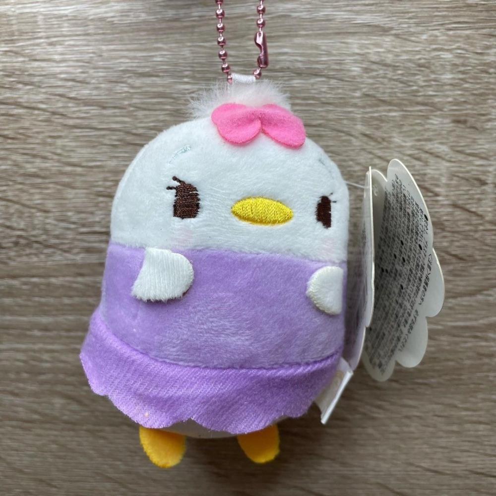 迪士尼黛西柔軟絨毛娃娃吊飾,可愛毛絨玩偶包包裝飾小物,10cm-細節圖3