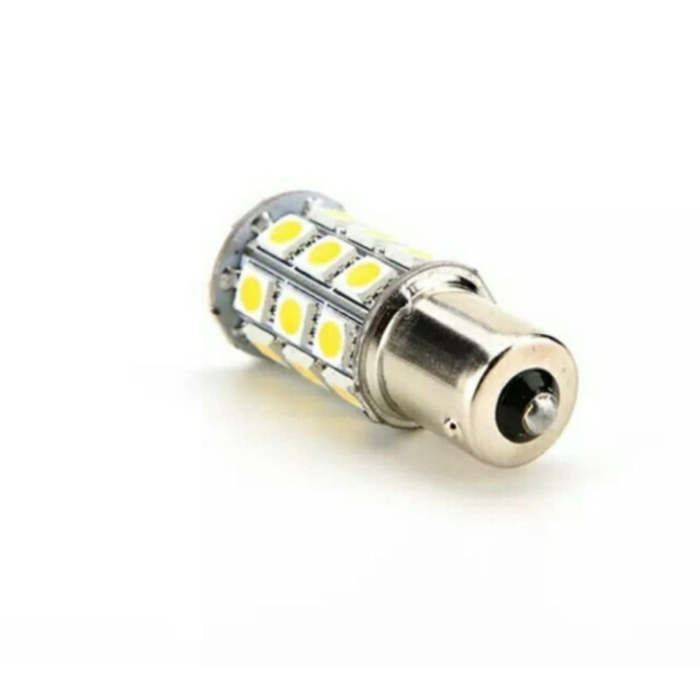 1156-27SMD 5050 暖白汽車剎車燈,車用LED27晶高亮轉向燈,煞車燈泡-細節圖3