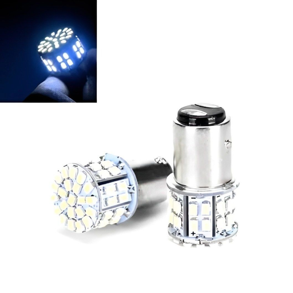 1對1157-50SMD白色汽車車燈,高亮貨車燈泡,大功率LED煞車燈,車用倒車燈-細節圖2