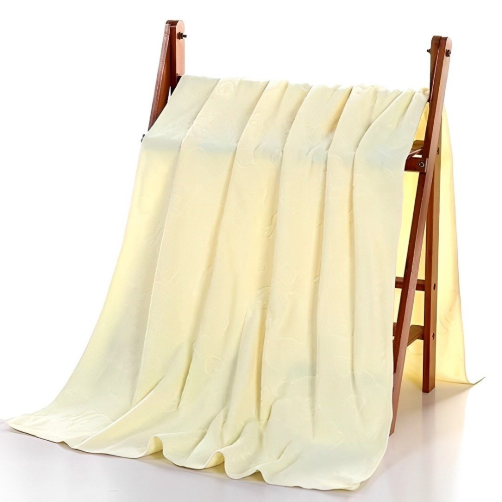 小熊壓花浴巾,沐浴吸水大毛巾,浴室柔軟洗澡巾-細節圖7