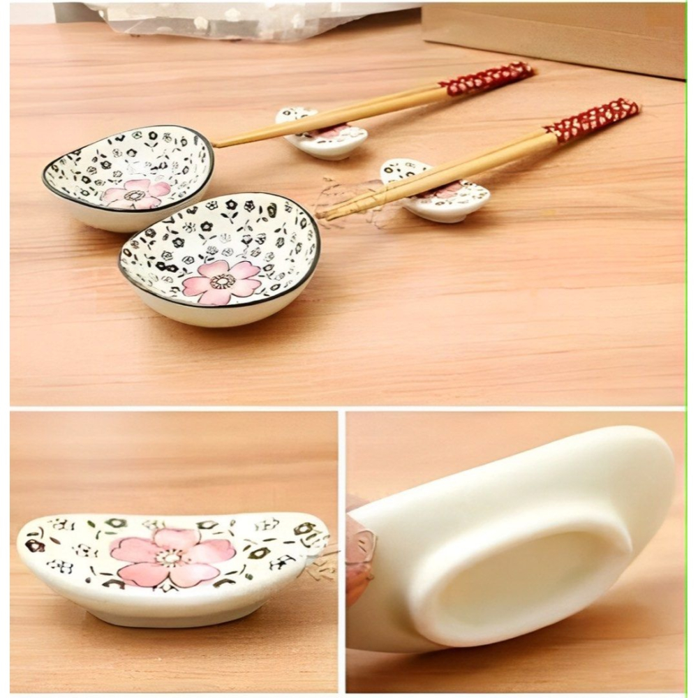 日式創意6件套裝竹筷碟子陶瓷碗筷組,情侶質感碗筷組,雙人餐具組-細節圖5