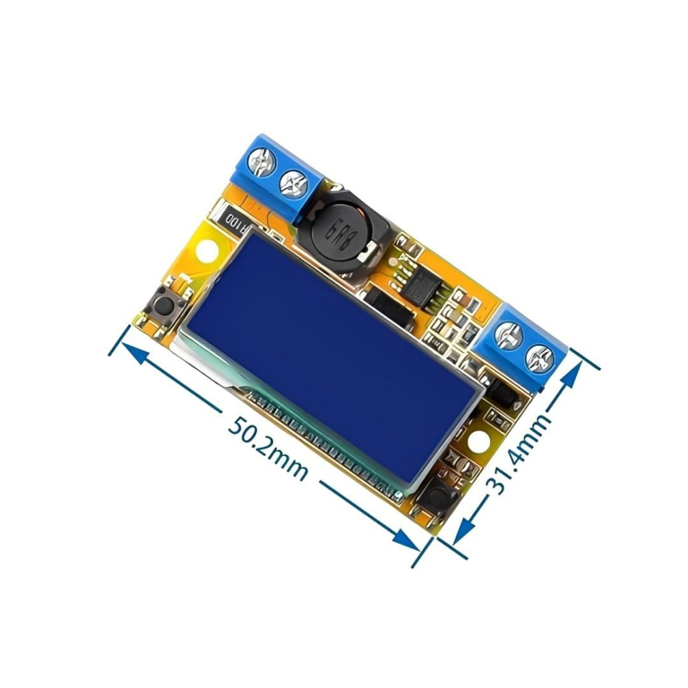 3A DC直流可調降壓穩壓電源模塊,顯示液晶螢幕電壓表電流表顯示-細節圖4