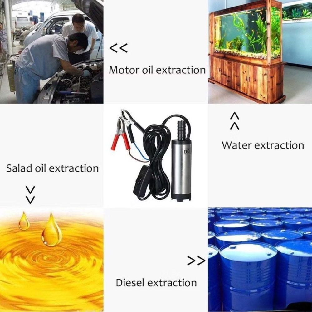 12V電動直流抽油泵,微型柴油輸油吸油汞,自動抽水機-細節圖2