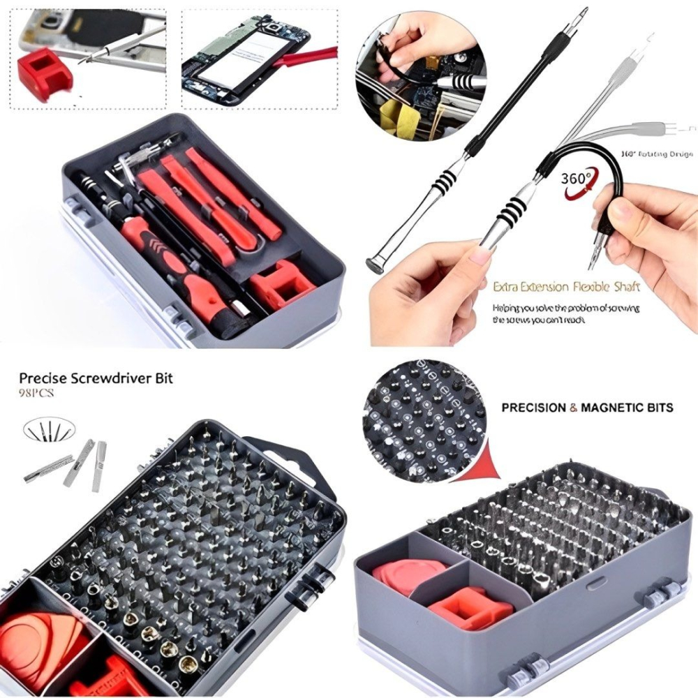 115件組手機維修工具套裝,iPhone手機維修螺絲起子拆機設備-細節圖2