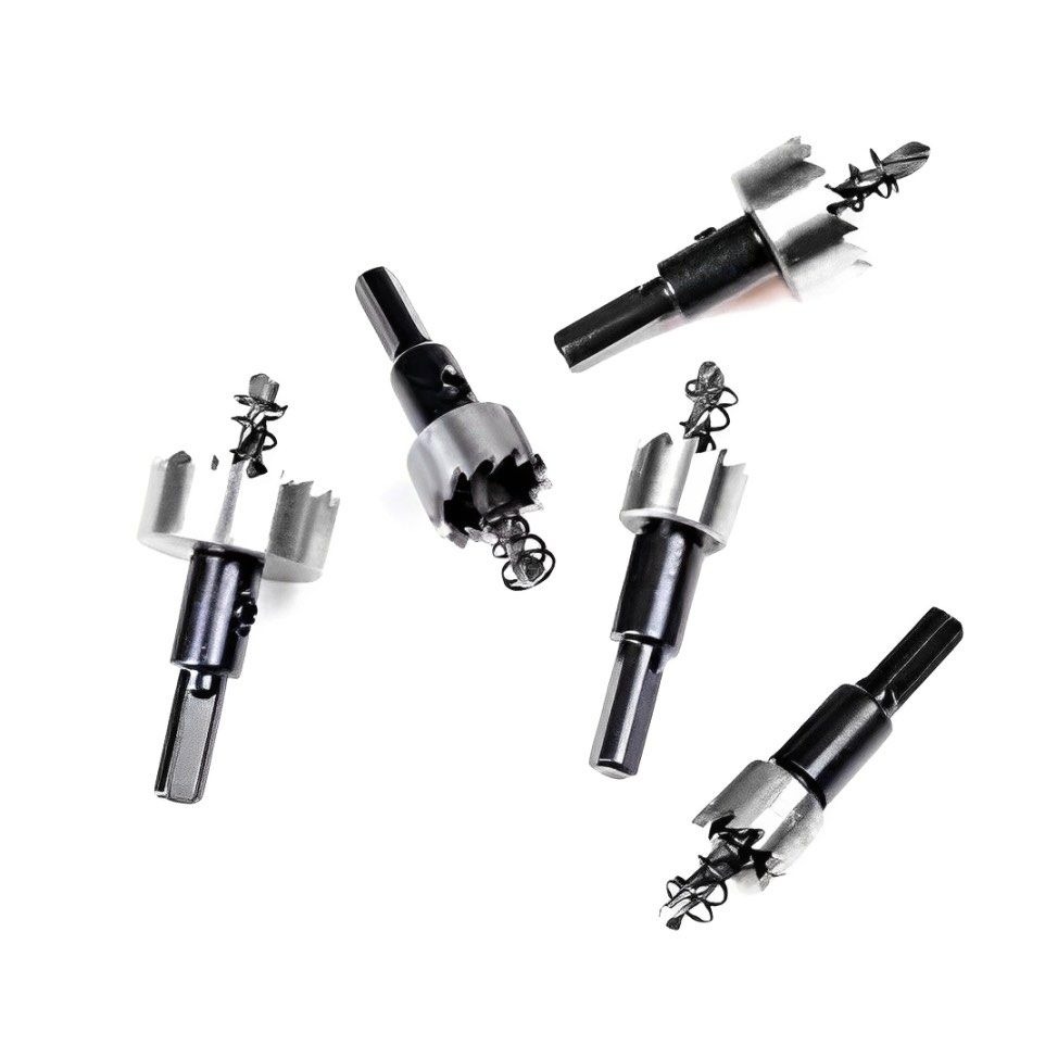 5支HSS高速鋼開孔器鑽頭,鋸齒開孔器,木板開撬電鑽頭五金工具,16/18.5/20/25/30mm-細節圖3