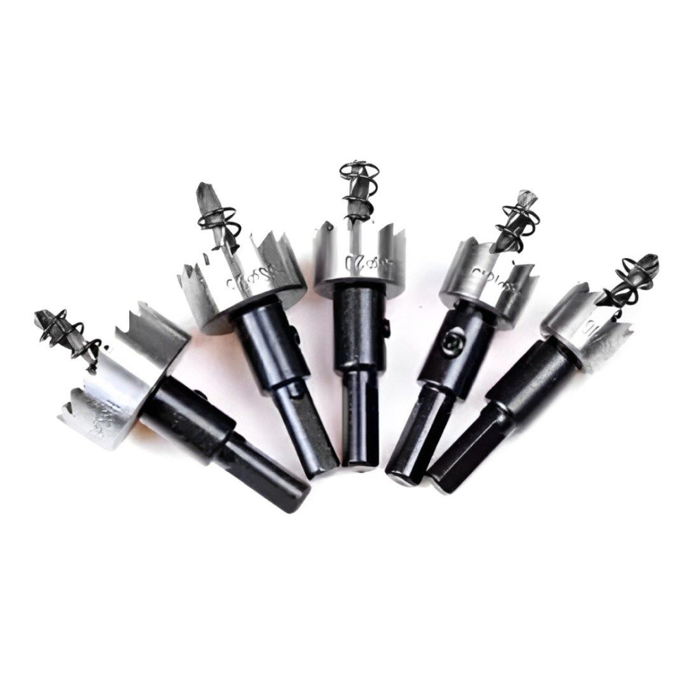 5支HSS高速鋼開孔器鑽頭,鋸齒開孔器,木板開撬電鑽頭五金工具,16/18.5/20/25/30mm-細節圖6
