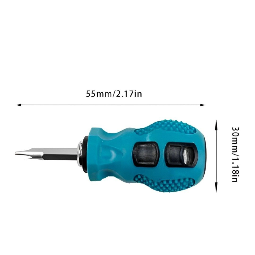 十字一字兩用伸縮螺絲起子,防滑可調節長度鉻釩鋼螺絲刀,迷你修理維修工具-細節圖3