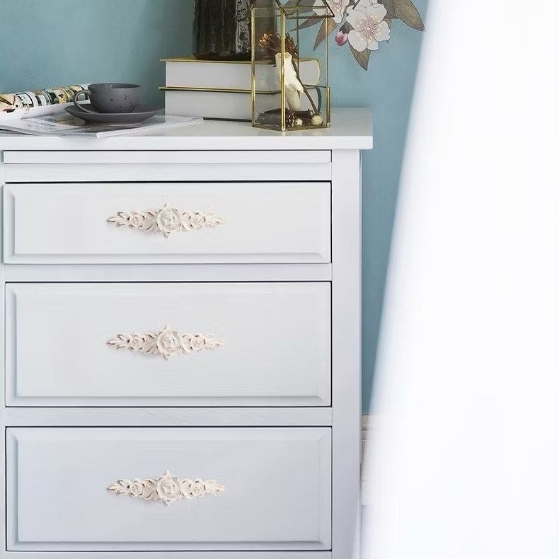 復古玫瑰花家具把手,鋅合金法式宮廷風抽屜把手,優雅廚房櫥櫃拉手,居家五金拉手-細節圖3