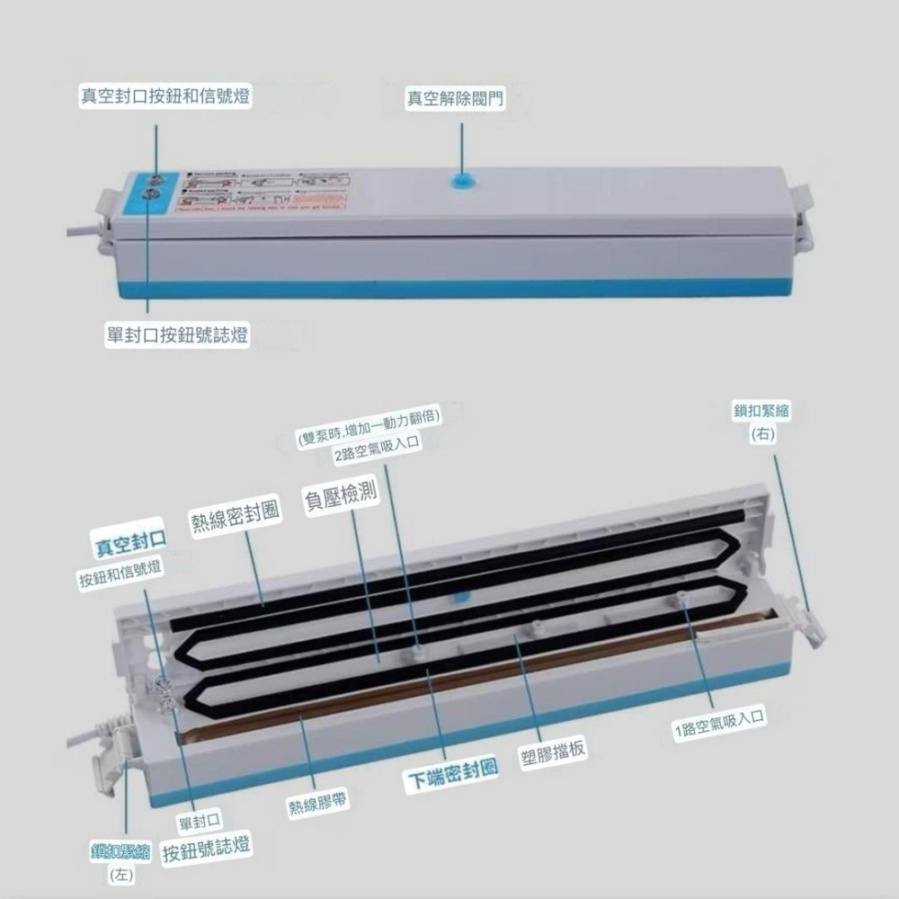 真空保鮮包裝機,家用小型封口機,抽真空壓縮食材保鮮機-細節圖5