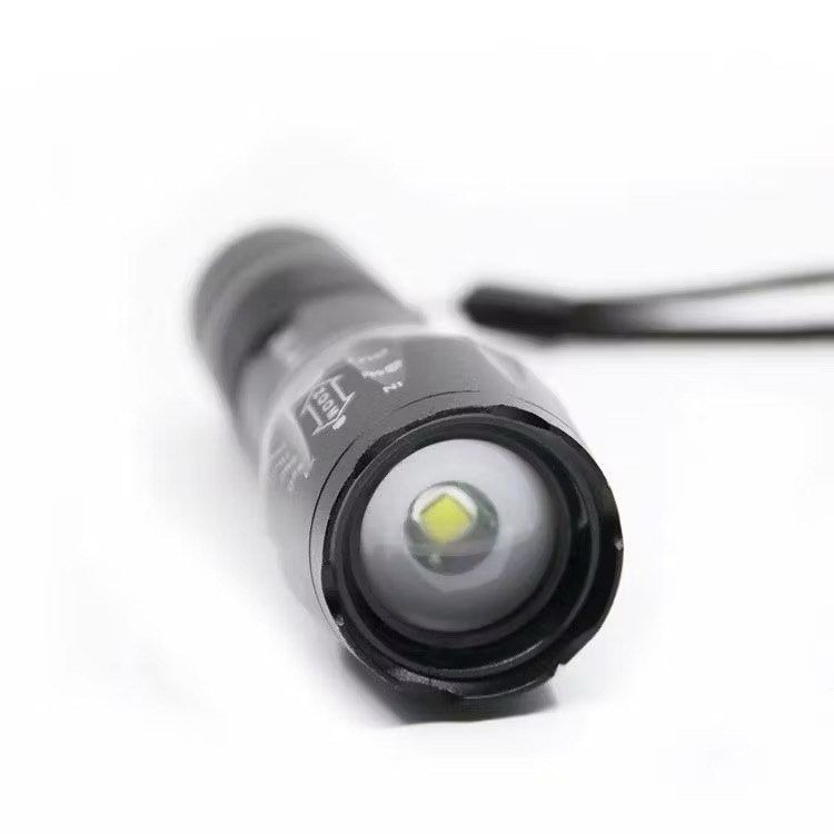 T6強光變焦手電筒,生活防水戶外騎行手電筒,露營野炊照明設備,釣魚緊急照明遠射燈-細節圖2