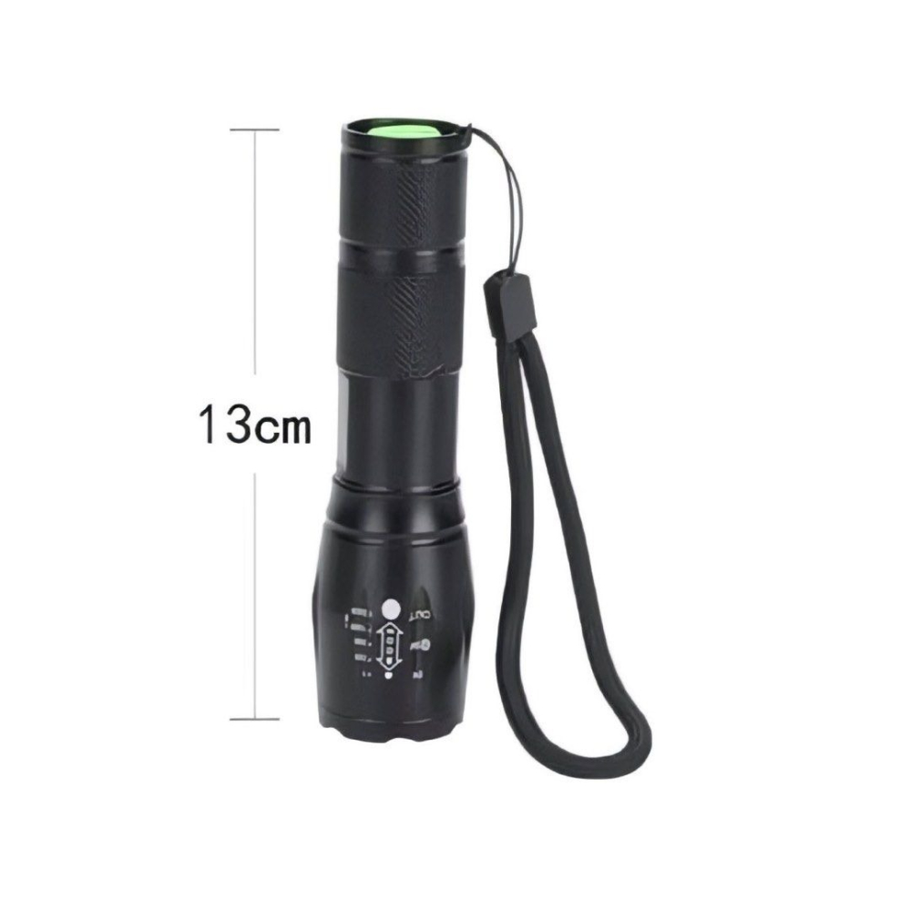 T6強光變焦手電筒,生活防水戶外騎行手電筒,露營野炊照明設備,釣魚緊急照明遠射燈-細節圖3