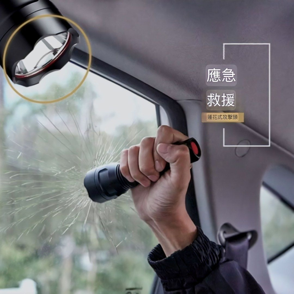 LED強光伸縮變焦L2手電筒,家用防水戶外裝備遠射單手電筒,戶外露營野炊釣魚照明設備,應急救援-細節圖5