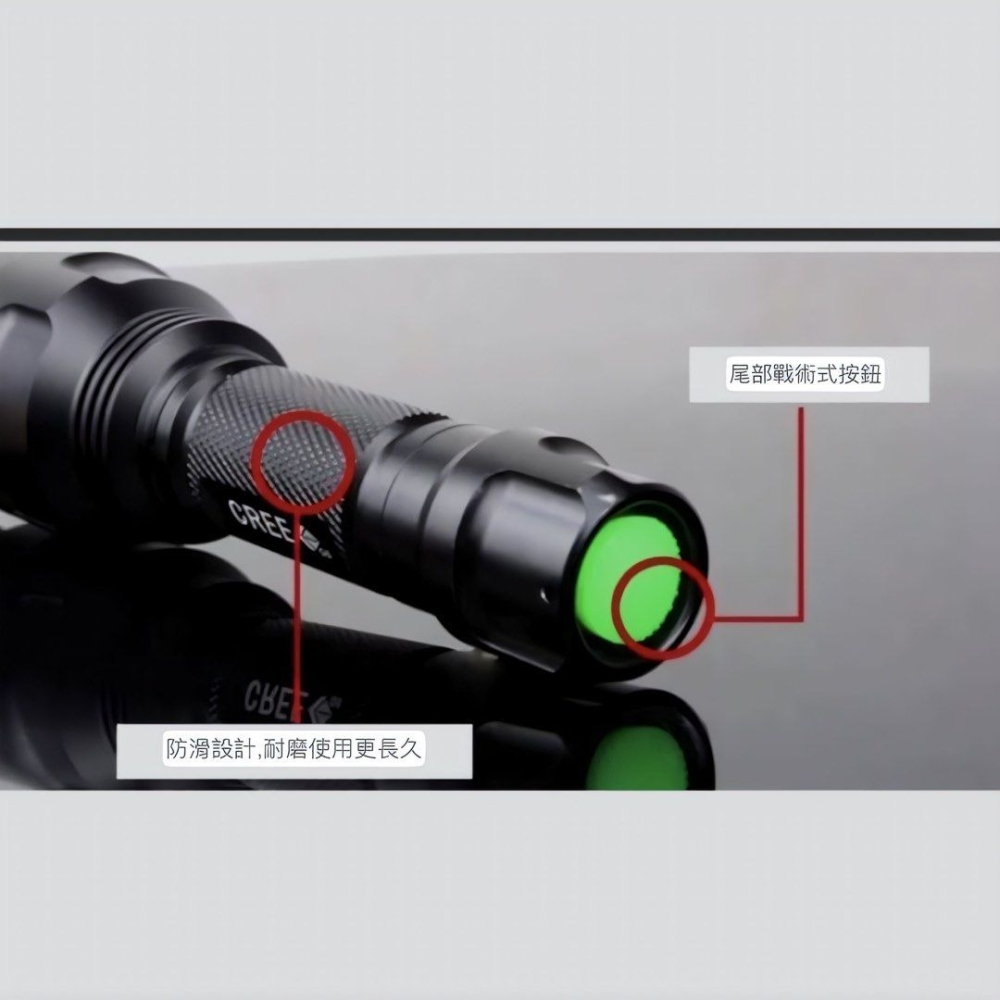 LED強光伸縮變焦L2手電筒,家用防水戶外裝備遠射單手電筒,戶外露營野炊釣魚照明設備,應急救援-細節圖7