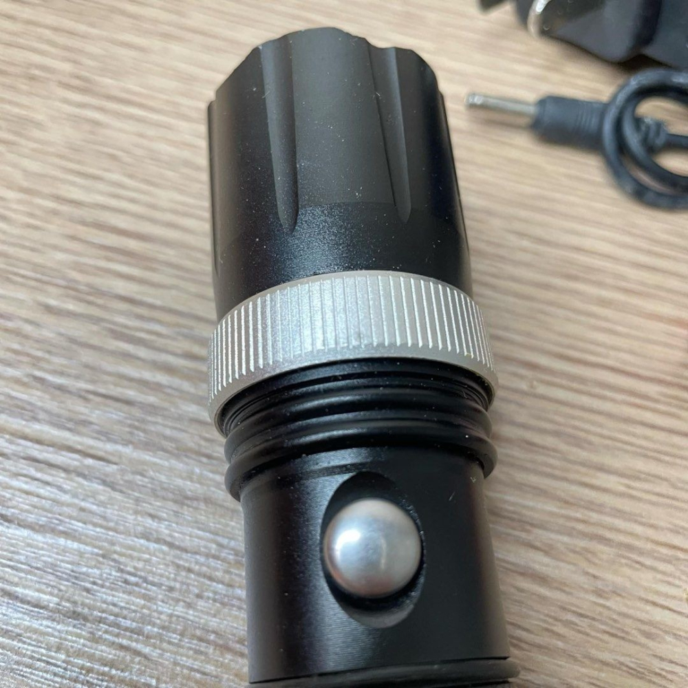 一套防水鋁合金聚焦手電筒,戶外露營野炊擊破遠射變焦手電筒,釣魚緊急照明燈具-細節圖4