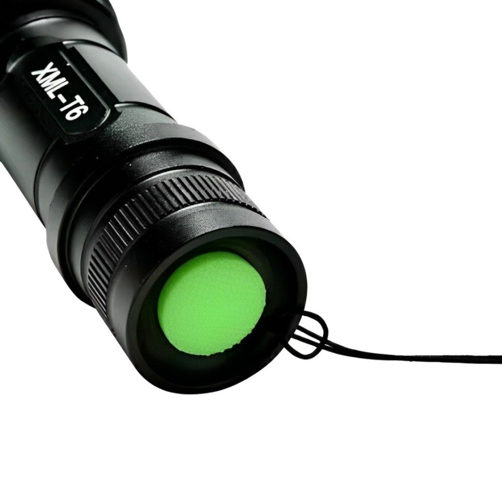 鋁合金T6變焦手電筒,戶外露營遠射聚焦照明燈具,釣魚緊急照明手電筒-細節圖3