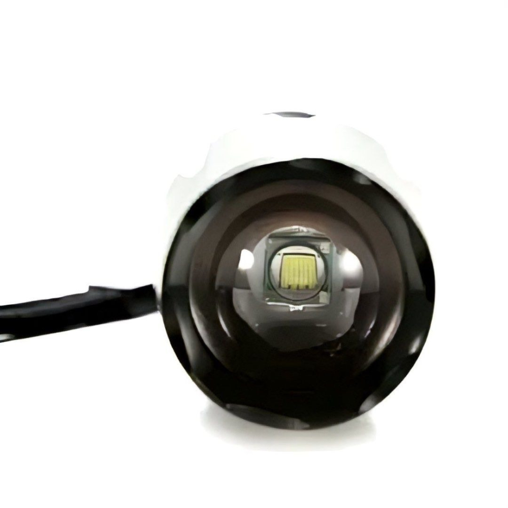 鋁合金強光伸縮變焦手電筒,18650/26650通用戶外超亮遠射露營野炊照明燈具,自行車單車車頭燈-細節圖3