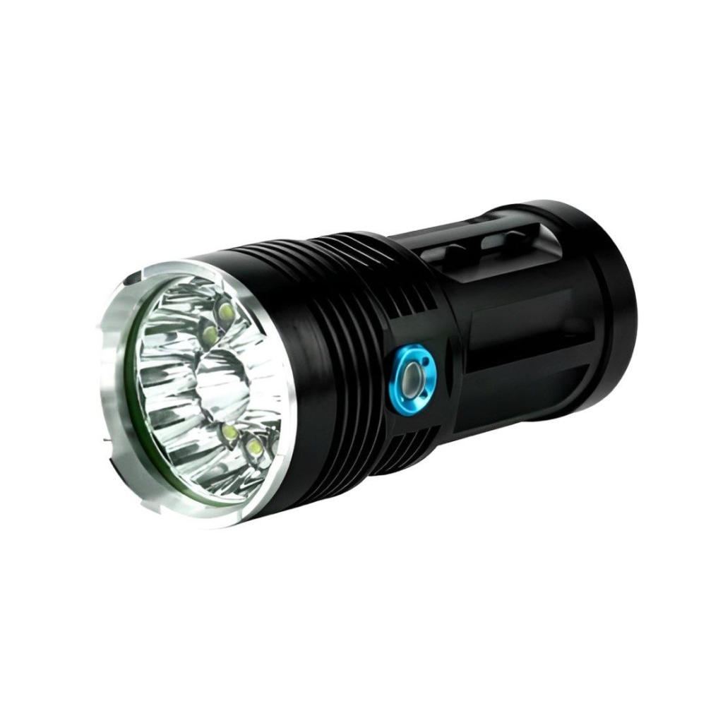 一套14燈鋁合金小鋼炮超亮手電筒,戶外露營野炊強光照明燈具,釣魚探照燈照明設備-細節圖3