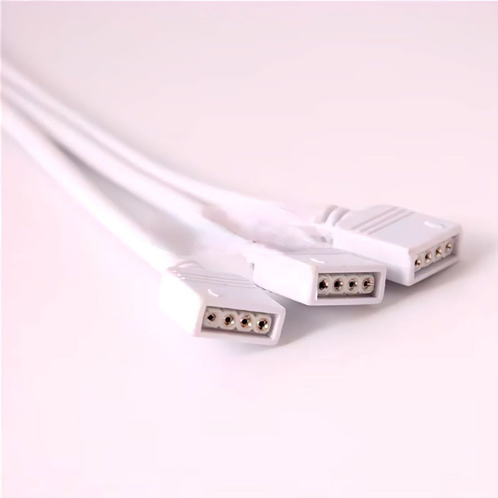 LED燈帶一拖三4Pin轉接頭分線器,一分三免焊RGB燈條連接線-細節圖2