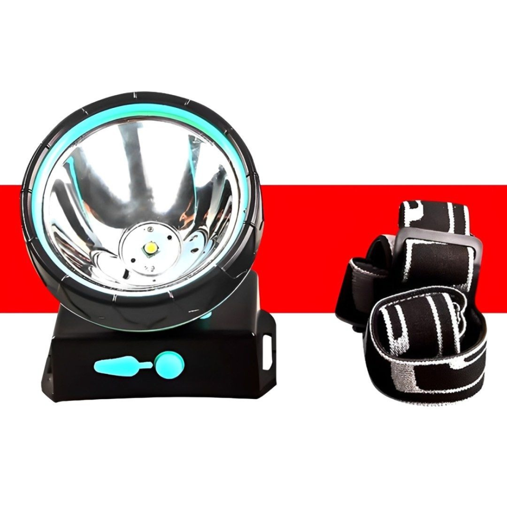 LED強光遠射頭燈,可充電戶外釣魚照明燈,露營野炊頭戴式手電筒-細節圖5