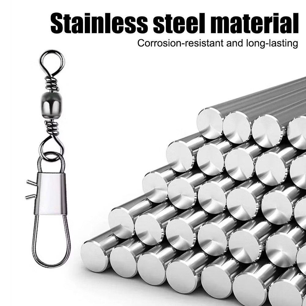 10個釣魚垂釣快速轉環八字環別針連接器,8字樽形轉環,八字環扣快速別針連接器漁具用品-細節圖2