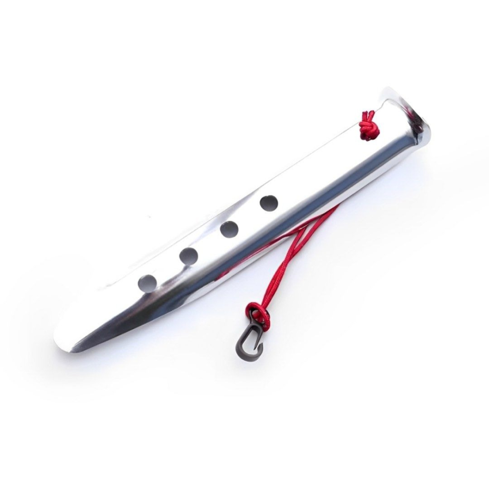 4個戶外露營帳篷地釘,鋁合金含掛鉤和防風繩帳篷樁,野營野炊防滑帳篷固定釘-細節圖2