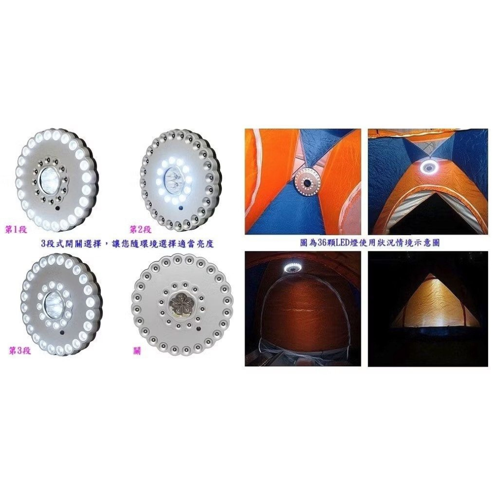戶外照明41LED帳篷燈,野外野營露營多段式帳篷掛燈,緊急照明營地燈-細節圖4