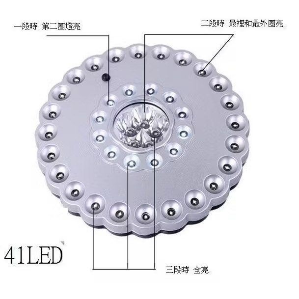 戶外照明41LED帳篷燈,野外野營露營多段式帳篷掛燈,緊急照明營地燈-細節圖5