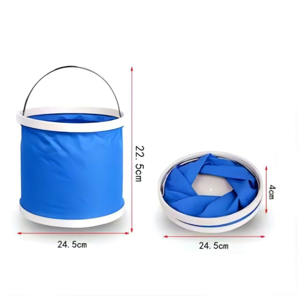 11L牛津布防水折疊水桶,戶外洗車汽車美容水桶,園藝澆花灑水裝水容器,伸縮折疊洗車桶-細節圖6